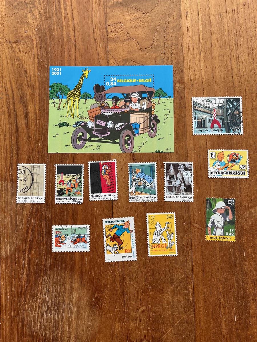 Herg Postzegels Kuifje Tintin Mijn Bobbedoes